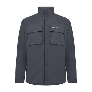 Nicce Mens Statlo Nylon Overshirt / Coal